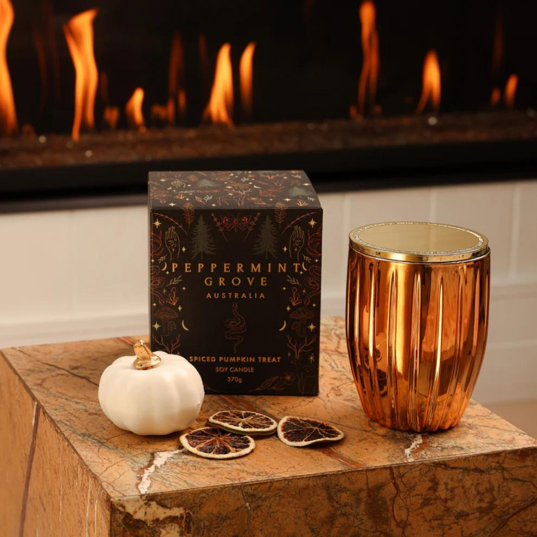 Spiced Pumpkin Treat Soy Candle 370gm - Ginja B