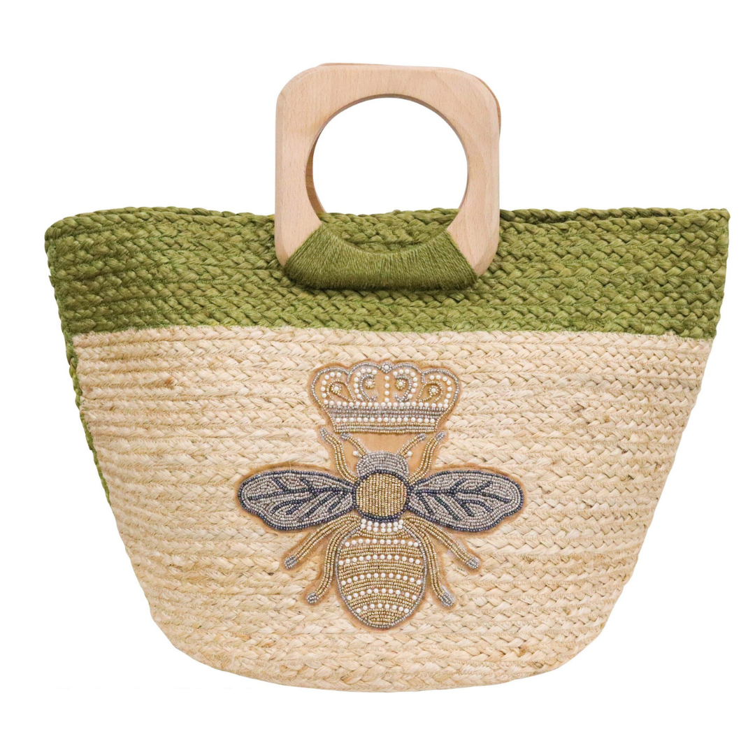 Jute Bag Bee 50x30cm - Ginja B